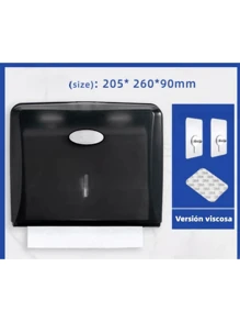 Dispensador De Papel Toallas Sanitas Para Cocina Y Baños - Negro - Ver 3