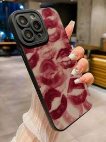 Lip-Printed Shockproof Phone Case Compatible With IPhone P14 Pro Max, P13/P11 Painted P12 Shockproof XR/78GES2 Phone Case XS, Compatible With IPhone P15, Samsung Galaxy S24, A03s, A03 Core, A04, A12, A13, A14, A21s, A22, A23, A24, A32, A33, A34, A51, A52, A53, A54, A71, A72, A73, S20 FE, S21, S22, Redmi 9, Redmi 9A, Redmi 10A, Redmi 10C, Redmi Note 9, Redmi Note 10, Redmi Note 11, Redmi Note 12, Redmi 12, Redmi 12C