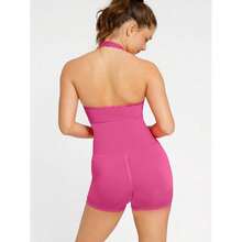 Seamless  Halter Neck Waist Shaping Jumpsuit - 白色 - 查看 2