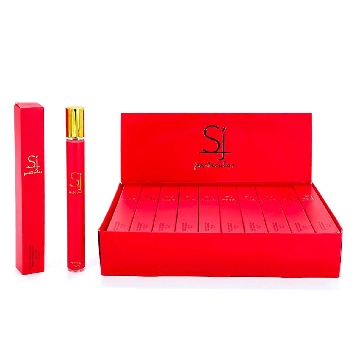 LOVALI SJ PARTICULAR 35ML FLORAL Small Perfume Bottle For Women. An Exquisite Women's Perfume That Is Easy To Carry With You. - Red - View 1