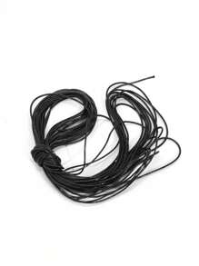 10 米/套 0.5-2 毫米黑色蜡绳 PU 皮革绳编织绳适用于 DIY 项链手链首饰制作配件