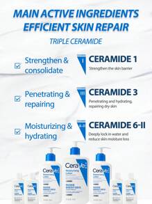 CeraVe 【迷你套装】干性肌肤日常保湿乳液，30毫升*5/150毫升 | 身体乳液和面部保湿霜，蕴含玻尿酸和神经酰胺 | 日常保湿 | 无香精 | 无油 | - 30ml*5/150ml - 查看 5