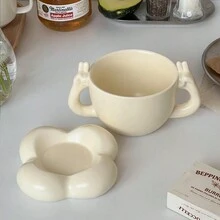 Unique Creative Pear-Shaped Ceramic Coffee Mug And Saucer Set, Cute Birthday Gift For Coffee Lovers - Multicolor - View 7