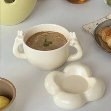 Unique Creative Pear-Shaped Ceramic Coffee Mug And Saucer Set, Cute Birthday Gift For Coffee Lovers - Multicolor - View 5