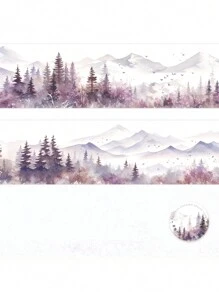 1 件装饰胶带复古山地景观 PET 胶带贴纸 4.5 厘米 * 2 米非常适合子弹日记用品、艺术品、剪贴簿、DIY 工艺品、规划师 6design 可供选择 - 多色 - 查看 14