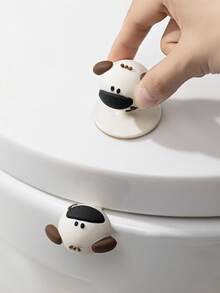1 pieza Elevador de asiento de inodoro colgante con diseño de dibujo animado lindo, para el baño sin taladrar - Multicolor - Ver 6