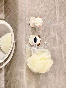 1 pieza Elevador de asiento de inodoro colgante con diseño de dibujo animado lindo, para el baño sin taladrar - Multicolor - Ver 9