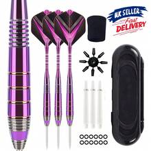3PCS 24g Tungsten Darts Professional Competition Steel Needle Tip Set Purple UK - Multicolor - View 1