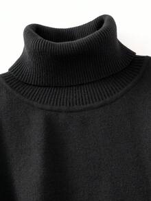 GIGOGOU Autumn Winter Women Sweater Tracksuit 2 Pieces Knit Pants Set - Black - View 7