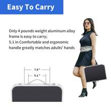 Moosinily Moosinily Small Folding Table 2FT Foldable Camping Table Portable Picnic Table Aluminum 2 Height Adjustable Outdoor Beach Card White 23.6*15.7 Inch