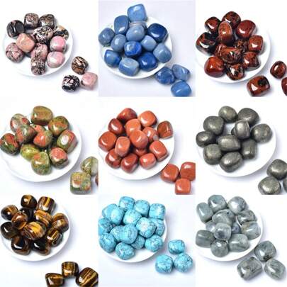 1PC Natural Sardonyx Crystal Tumbled Stone Crystal Diffuse Fragrant Stone Reiki Healing Rose Quartz Shungite Amethyst Rolling Stones Labradorite Home Decor Plants Fish Tank Aquarium  Fire Free Aroma Stone