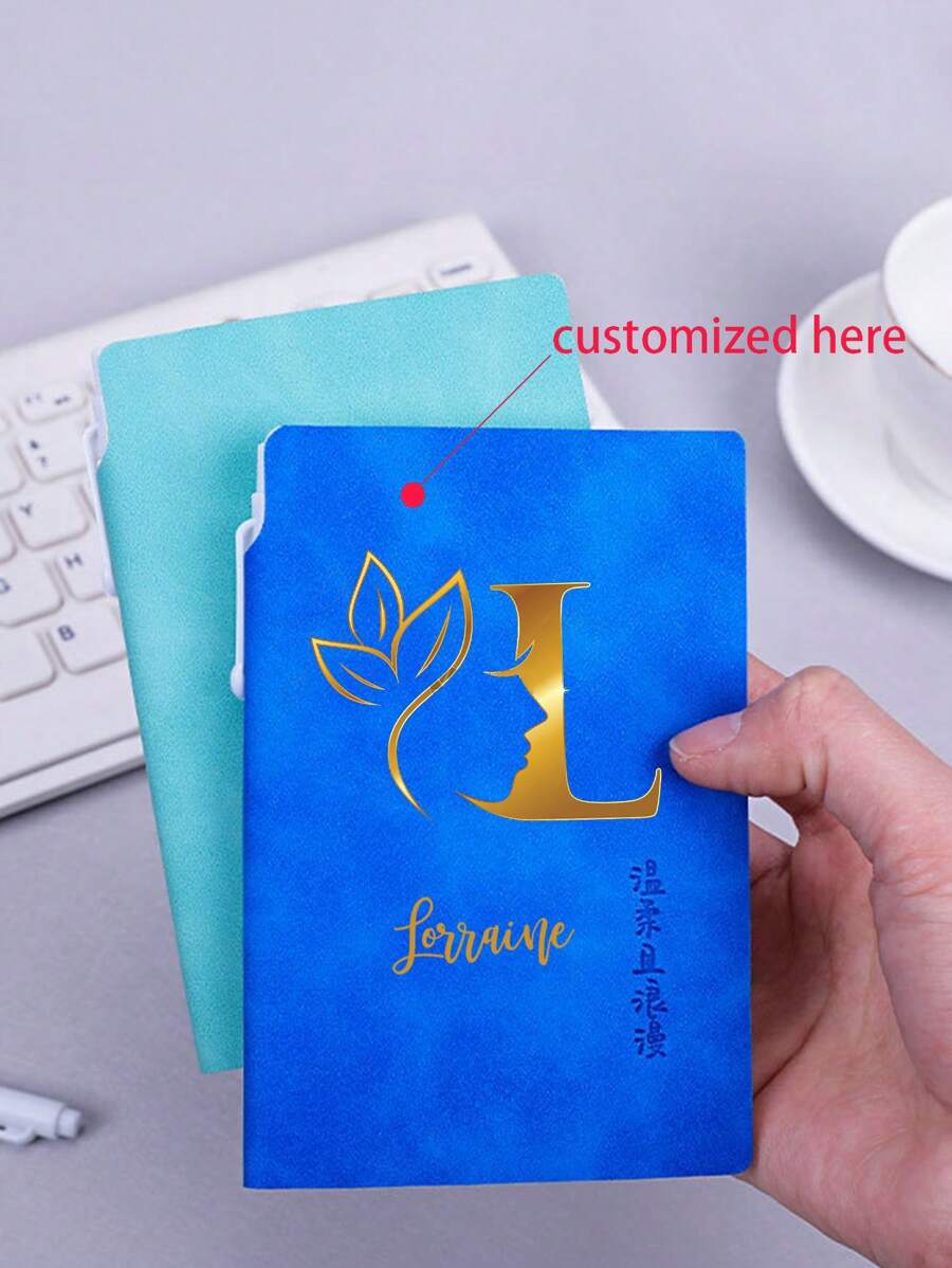 生日花名字日记本、个性化皮革日记本、女性祈祷日记本、健康日记本、感恩日记本、生日花礼物 - 多色 - 查看 1