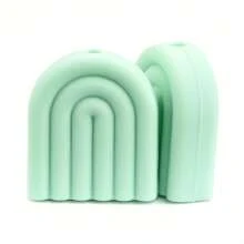 10/25/50pcs Rainbow Silicone Beads, 10 Color Arched Decorative Beads, Suitable For DIY Craft Projects Key Chains, Necklaces, Bead Pens, Pendants, Jewelry Making And Craft Making - Arched Silicone Beads - View 15