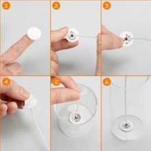 400入組蠟燭芯貼片,耐高溫蠟燭製作雙面貼片 - 400pcs - 查看 5