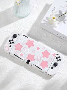 1 个粉色星形图案保护套，适用于 Switch OLED/Switch NS/Lite、游戏机配件、最佳礼物，适用于 Switch 玩家，耐刮擦 - 彩色 - 查看 20