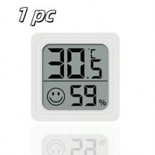 2pcs/1pc Electronic Thermometer, Intuitive Temperature & Humidity Display, Suitable For Indoor, Outdoor, Bedroom, Dining Room, Office, Reptile Habitat - Multicolor - View 6