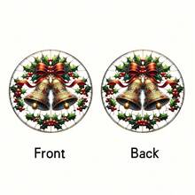 1/2 chiếc chuông Giáng sinh 2D hình quả cầu bắt nắng, đồ trang trí treo cửa sổ bằng kính sơn Acrylic, thích hợp cho phòng ngủ, sân vườn, trang trí hiên nhà, quà tặng ngày lễ cho bạn bè và gia đình - Nhiều màu - Xem 8