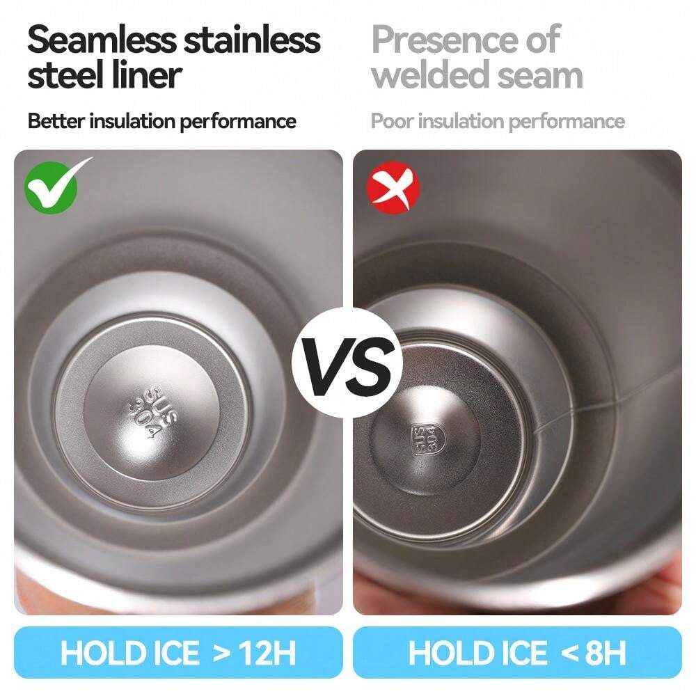 1 Pc Colorful Snowflake Tumbler/40 Oz With Straw Handle/304 Double