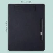 A4 Leather File Folder With Writing Board, PU Clipboard, Office Supply Document Holder,Back To School,School Supplies