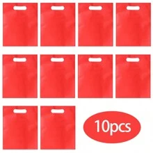 10 túi quà tặng vải không dệt nhiều màu, kích thước khoảng 8"X10", lý tưởng cho các lễ kỷ niệm, túi đựng kẹo, túi tái sử dụng, ngày lễ tình nhân trở lại trường - Nhiều màu - Xem 11