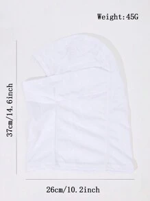1 chiếc mũ trùm đầu Balaclava màu trơn hình hổ bay, che kín mặt, chống gió, chống nắng, thích hợp cho hoạt động ngoài trời, thể thao, trượt tuyết, mùa hè, bãi biển, kỳ nghỉ, dành cho nam giới. - Nhiều màu - Xem 4