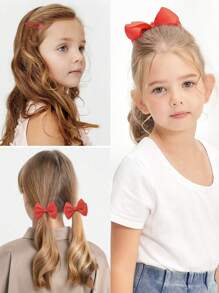 Set de 23 piezas de accesorios para el cabello de niñas para la escuela, que incluye lazos, diademas, pinzas, gomas del pelo, lazos de terciopelo y lazos rizados para niñas pequeñas y niñas en edad escolar para la escuela, Halloween, Navidad y fiestas - Multicolor - Ver 9