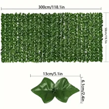 1 PC, Artificial Plants, Ground Fence Screen Privacy Fence, Imitation Ivy, Suitable For Garden Lawn Patio, Wedding Decoration