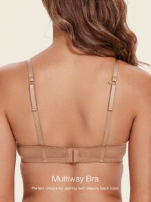 Wingslove 轻薄透气网眼文胸 - 駝色 - 查看 2