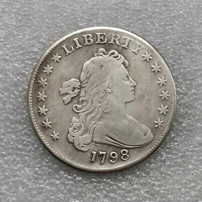 USA 1798 13 Star Draped Bust Dollar Copy Coin Commemorative Coins-Replica Coins Medal Coins Collectibles
