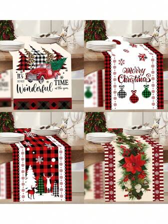 1 pieza Camino de mesa de Navidad, Decoración del hogar, Regalo de Navidad, Navidad