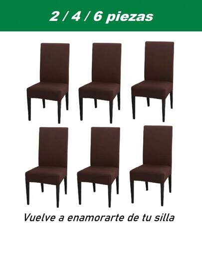 Funda de silla de tela de alta elasticidad, lavable, con buena elasticidad, fácil de instalar, suave al tacto y resistente a la suciedad. Ideal para salones, dormitorios, oficinas, restaurantes, hoteles y comedores, especialmente adecuada para lugares con mascotas como gatos y perros. Disponible en varias tallas.