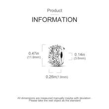 1 件复古蝴蝶夹饰银色珠子饰物适合手链项链吊坠女式珠宝制作礼物 - 銀色 - 查看 3