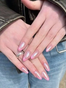 2 盒全息指甲粉，闪亮亮片美甲粉，配 1 支双头眼影刷，用于美甲装饰 - 霧霾藍 - 查看 3