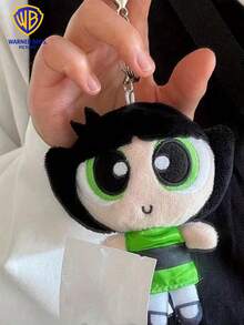 1 cái Móc khóa lông vũ Warner Bros Buttercup mềm mại dễ thương Móc khóa lông vũ trang trí ba lô điện thoại di động Mặt dây chuyền Quà tặng nhỏ Phụ nữ Trang trí túi - Màu xanh chanh - Xem 4