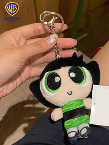 1 cái Móc khóa lông vũ Warner Bros Buttercup mềm mại dễ thương Móc khóa lông vũ trang trí ba lô điện thoại di động Mặt dây chuyền Quà tặng nhỏ Phụ nữ Trang trí túi - Màu xanh chanh - Xem 5