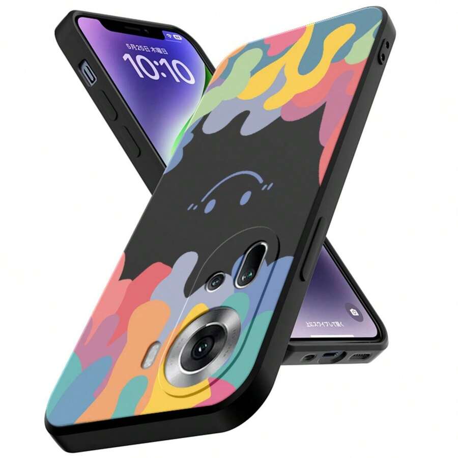 Funda Anti-queda Tpu Protectora Case Para Oppo + Cuerda - Negro - Ver 1
