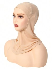 1入組女士柔軟彈性頭巾，伊斯蘭頭巾圍巾頸套頭帶發帶頭巾 - A - 查看 24