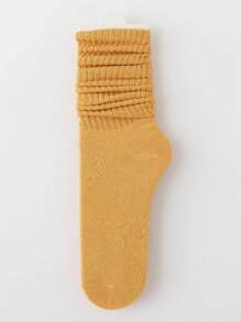 6 Pairs Candy Color Slouch Socks, Simple & Comfortable Mid-Calf Socks, Women Autumn Stockings And Socks - Multicolor - View 14