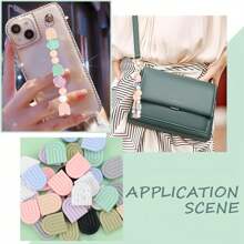 10/25/50pcs Rainbow Silicone Beads, 10 Color Arched Decorative Beads, Suitable For DIY Craft Projects Key Chains, Necklaces, Bead Pens, Pendants, Jewelry Making And Craft Making - Arched Silicone Beads - View 5