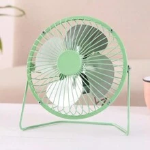 USB Fan 4 Inch Portable USB Charged Metal Mute Table Cooling Fan Home Office Air Cooler - Nhiều màu - Xem 6