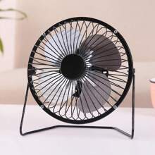 USB Fan 4 Inch Portable USB Charged Metal Mute Table Cooling Fan Home Office Air Cooler - Nhiều màu - Xem 5