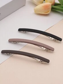 1 Peça/2 Peças Grampos de Cabelo Grandes e Simples de Acrílico Sólido Elegantes, Acessórios de Moda Versáteis Adequados para Uso Diário, Cor Sólida, Ideal para Todas as Estações, Grampo de Garra Plano, Presilha de Cabelo, Garras de Cabelo, Material Escolar