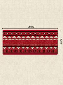 1 件几何图案橡胶游戏鼠标垫适用于台式电脑/笔记本电脑、办公室使用 - 紅色 - 查看 12