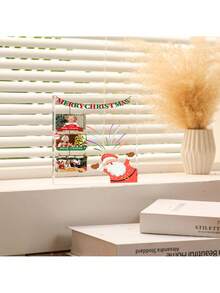 Personalización de fotografía Personalización de fotografía acrílica de Navidad Diseño de colección de fotografías de Papá Noel Personalización de fotografía de estilo divertido de Navidad Decoraciones navideñas personalizadas Regalos de Navidad que se pueden usar para padres e hijos, amigos, hermanos, novias, decoraciones de regalo de Navidad personalizadas Recuerdos de Navidad - Papá Noel - Ver 10