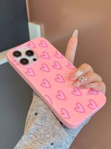 Herz-förmige Silikon Schutzhülle für iPhone + Kabel Schutz, Anti-Biss Ummantelung