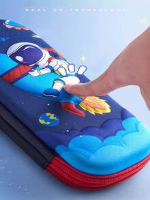 Hộp đựng bút chì 3D Macaron Color Hot, họa tiết hoạt hình hai lớp dành cho học sinh trung học và tiểu học, dung tích lớn, phù hợp cho cả bé trai và bé gái, hộp đựng đồ dùng văn phòng phẩm di động dễ thương - Một cỡ - Xem 8