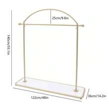 WANLECY Garment Rack Wedding Dress Display Rack Clothing Hanger Stand Adjustable Gold Halloween Decorations Halloween Costumes Autumn Decor Festival Decor Gift For Valentine's Day,Spring,Minimalist,Summer Tops - Gold - View 3