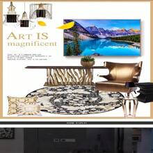 LaoJieYuan 2025 新款风景自然山湖十字绣刺绣全套工艺品手工业余爱好成人圣诞礼物 - 需要自己繡製不含框架 - 查看 6