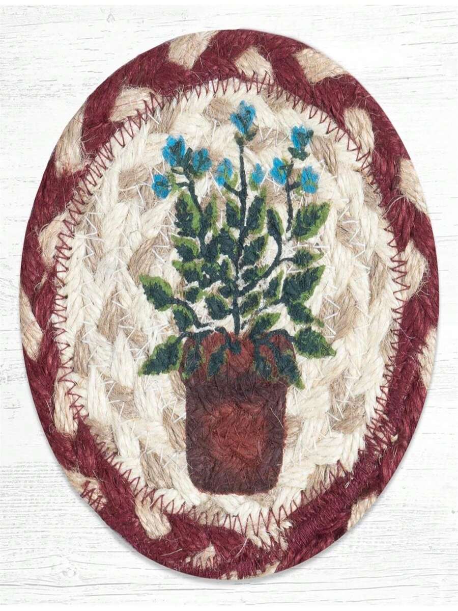 Capitol 31-IC524S 5 X 5 In. Sage Printed Coaster Round Rug, Multi Color - 彩色 - 查看 1