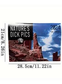 2024 Landscape Wall Calendar, Tour Series, National Holidays Highlights, Full Page World Scenery Monthly Grid Planning